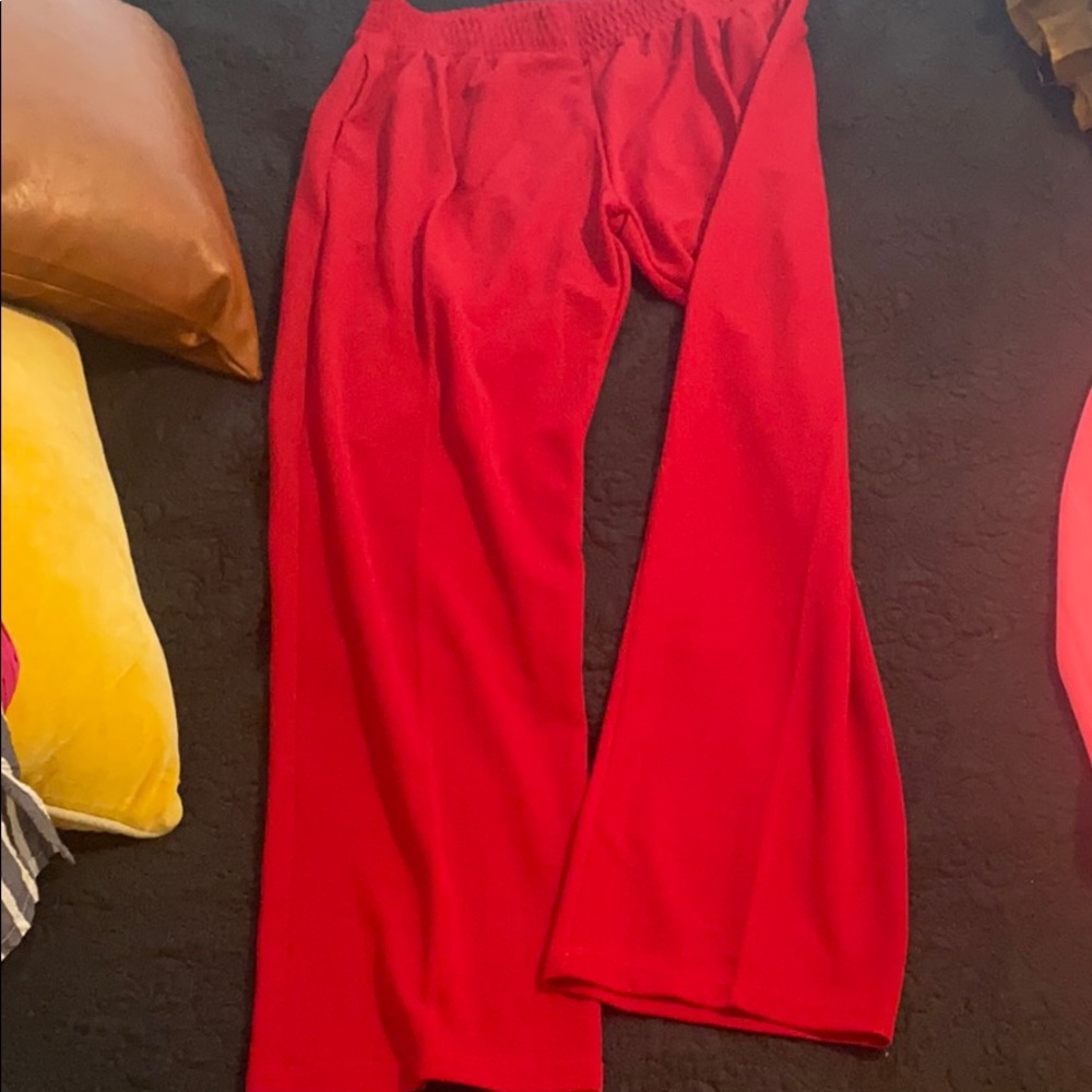Wide leg dress pant